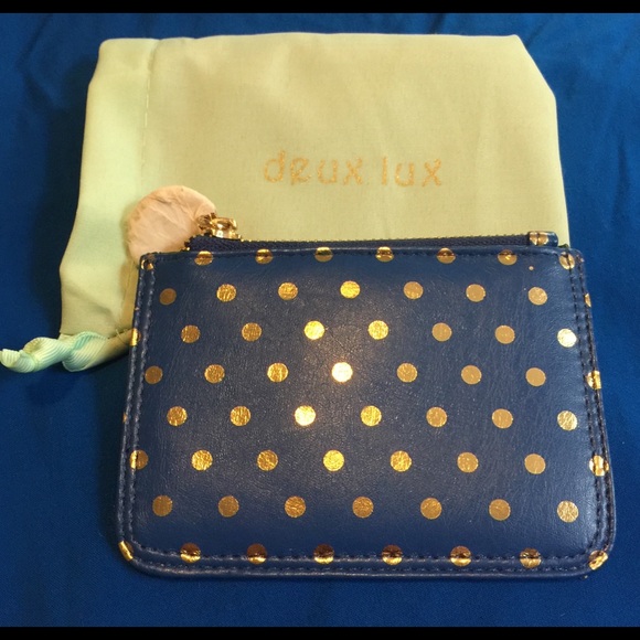 Deux Lux Handbags - Deux Lux polka dot card holder